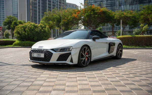  Weiß Audi R8 Spyder Photo 1