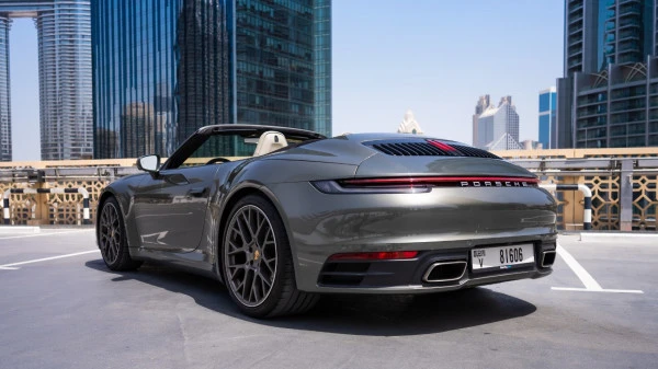  Grey Porsche 911 Carrera Cabrio Photo 3