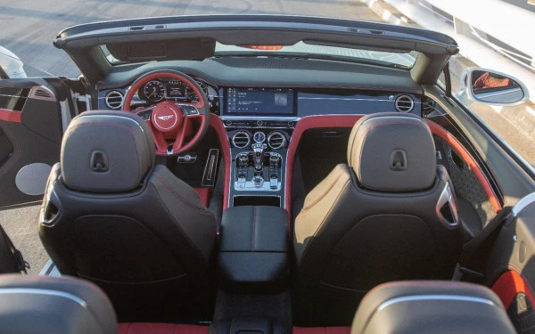  White Bentley Continental GTC V12 Photo 7